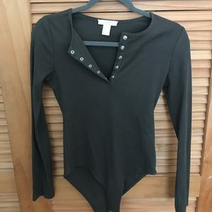 Dark Green Bodysuit